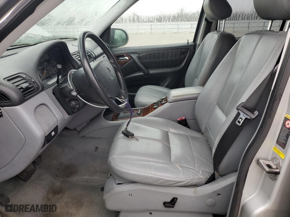 2001 Mercedes-Benz M-Class with VIN 4JGAB54E31A236148, listed as a Copart auction lot 41420905 with 163,120 mi miles and Clean Title. Bid and sale history available at carsss.com. Image 7.