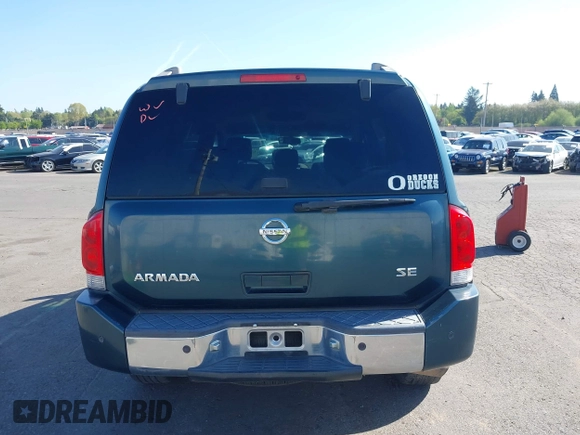 2006 Nissan Armada LE z VIN 5N1AA08B76N715551, wystawiony jako IAAI lot #42039846 z przebiegiem 177 840 mil mil oraz . Historia ofert i sprzedaży dostępna na DreamBid. Obrazek 17.