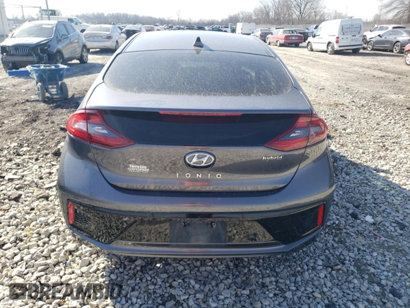 2018 Hyundai Ioniq Limited with VIN KMHC05LC9JU065077, listed as a Copart auction lot 48663555 with 179,075 mi miles and Salvage title. Bid and sale history available at DreamBid. Image 6.