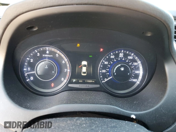 2014 Hyundai Azera Limited z VIN KMHFH4JG7EA362202, wystawiony jako Copart lot #85701404 z przebiegiem 119 359 mil mil oraz Szkoda całkowita • Salvage title. Historia ofert i sprzedaży dostępna na DreamBid. Obrazek 9.