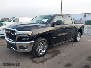 2025 Ram 1500 Big Horn with VIN 1C6RRFFG6SN504120, listed as a IAAI auction lot 41278022 with 8,027 mi miles. Bid and sale history available at carsss.com. Image 2.