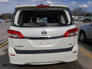 2014 Nissan Quest SV with VIN JN8AE2KP5E9105443, listed as a Copart auction lot 49068224 with 54,169 mi miles and Salvage Title. Bid and sale history available at carsss.com. Image 6.