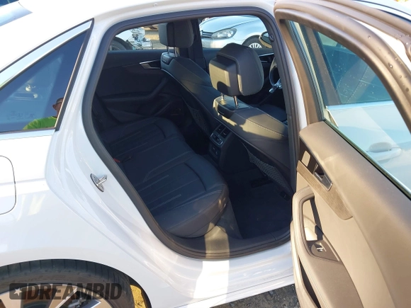 2021 Audi A4 S line Premium Plus with VIN WAUEAAF4XMA038044, listed as a IAAI auction lot 41354276 with 19,726 mi miles and . Bid and sale history available at DreamBid. Image 8.