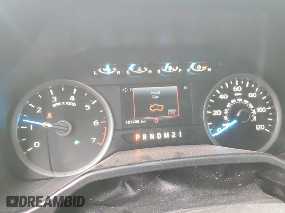 2017 Ford F-150 XL with VIN 1FTEW1EF4HFA35348, listed as a Copart auction lot 45012045 with 181,456 mi miles and Salvage Title. Bid and sale history available at carsss.com. Image 9.
