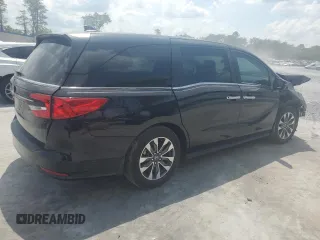 2023 Honda Odyssey EX-L with VIN 5FNRL6H6XPB018723, listed as a Copart auction lot 54877055 with 32,223 mi miles and Salvage Title. Bid and sale history available at carsss.com. Image 3.