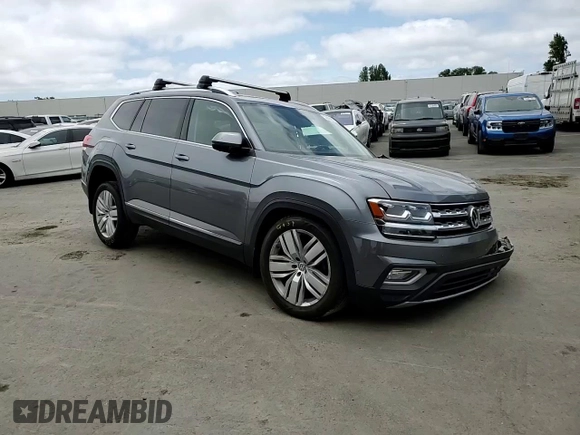 2018 Volkswagen Atlas SEL Premium with VIN 1V2NR2CA7JC576047, listed as a Copart auction lot 55309005 with 137,472 mi miles and Salvage title. Bid and sale history available at DreamBid. Image 14.
