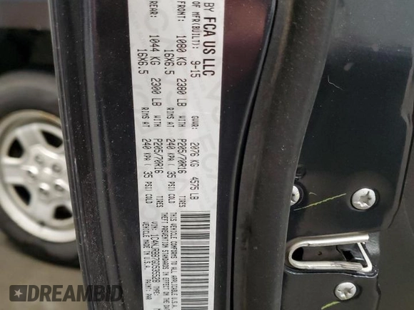 2016 Jeep Patriot Sport with VIN 1C4NJRBB7GD535528, listed as a Copart auction lot 56628325 with 122,278 mi miles and Salvage title. Bid and sale history available at DreamBid. Image 13.