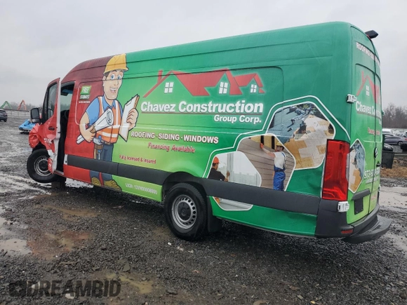 2024 Mercedes-Benz Sprinter with VIN W1Y4KDHY0RT167205, listed as a Copart auction lot 83972734 with 16,438 mi miles and Salvage Title. Bid and sale history available at DreamBid. Image 2.