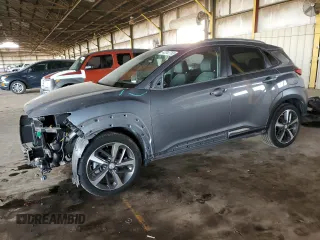 2018 Hyundai Kona Ultimate with VIN KM8K5CA50JU117671, listed as a Copart auction lot 42347765 with 28,470 mi miles and Salvage Title. Bid and sale history available at carsss.com. Image 1.