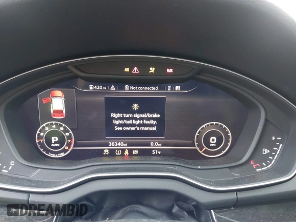 2018 Audi Q5 Premium Plus with VIN WA1BNAFY0J2229162, listed as a IAAI auction lot 41999424 with 36,340 mi miles. Bid and sale history available at carsss.com. Image 7.