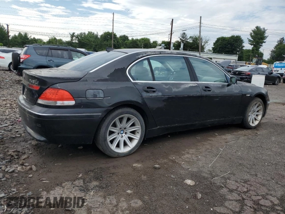 2002 BMW 7 Series 745Li with VIN WBAGN63432DR02989, listed as a Copart auction lot 63236514 with Not Provided miles and Clean Title. Bid and sale history available at carsss.com. Image 3.