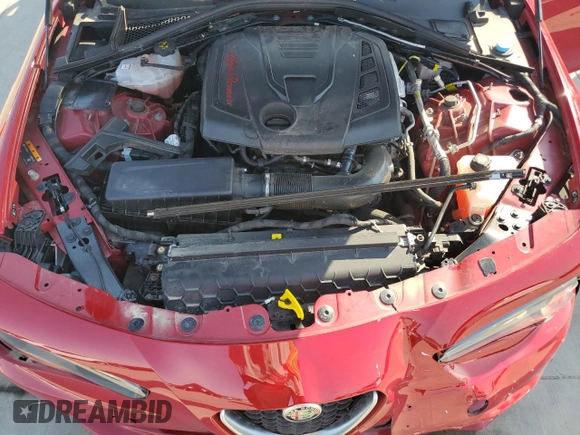 2020 Alfa Romeo Giulia Ti with VIN ZARFANBN4L7638623, listed as a Copart auction lot 75250364 with 37,218 mi miles and Salvage Title. Bid and sale history available at carsss.com. Image 11.