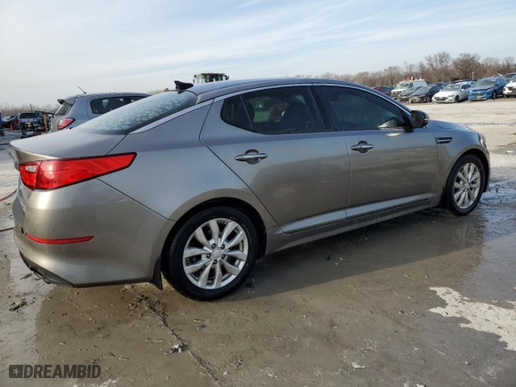 2014 Kia Optima EX with VIN 5XXGN4A76EG343677, listed as a Copart auction lot 47235465 with 163,612 mi miles and Salvage Title. Bid and sale history available at carsss.com. Image 3.