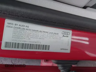 2005 Audi A4 1.8T with VIN WAUAC48H15K008713, listed as a IAAI auction lot 41558395 with Not Provided miles. Bid and sale history available at carsss.com. Image 9.