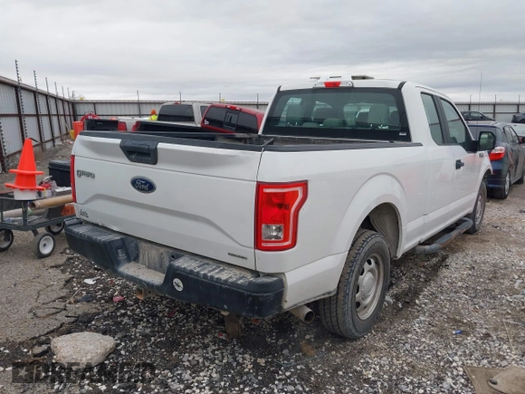 2016 Ford F-150 XL with VIN 1FTEX1CF6GFC31838, listed as a IAAI auction lot 41486248 with 158,387 mi miles and . Bid and sale history available at carsss.com. Image 4.