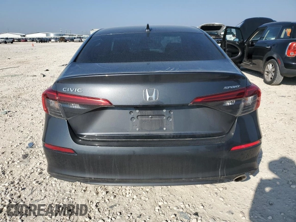 2024 Honda Civic Sport with VIN 2HGFE2F55RH541226, listed as a Copart auction lot 50337285 with 14,612 mi miles and Salvage Title. Bid and sale history available at DreamBid. Image 6.