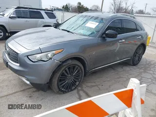 2017 Infiniti QX70 z VIN JN8CS1MW9HM412647, wystawiony jako IAAI lot #41830232 z przebiegiem 114 954 mil mil oraz . Historia ofert i sprzedaży dostępna na DreamBid. Obrazek 2.