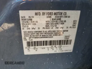 2024 Ford Maverick XLT z VIN 3FTTW8H3XRRB03223, wystawiony jako Copart lot #56190005 z przebiegiem 28 813 mil mil oraz Nie do naprawy • Non repairable. Historia ofert i sprzedaży dostępna na DreamBid. Obrazek 13.