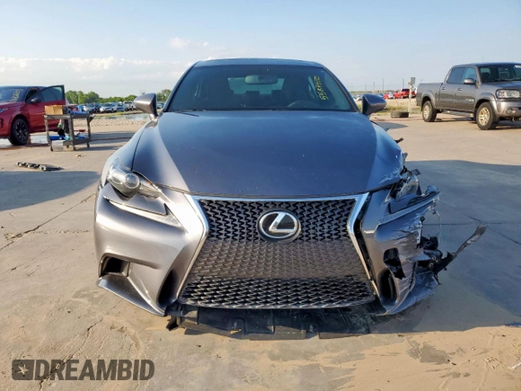 2015 Lexus IS 250 with VIN JTHBF1D25F5066322, listed as a Copart auction lot 55845715 with 78,881 mi miles and Salvage title. Bid and sale history available at DreamBid. Image 5.