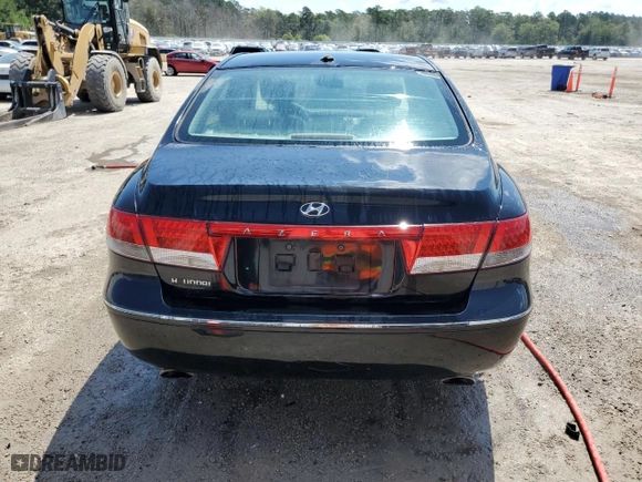 2009 Hyundai Azera GLS with VIN KMHFC46D39A350678, listed as a Copart auction lot 68892514 with 0 mi miles and Salvage Title. Bid and sale history available at carsss.com. Image 6.