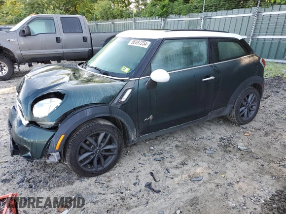2013 MINI Paceman S ALL4 z VIN WMWSS7C53DWN71470, wystawiony jako Copart lot #66497254 z przebiegiem 125 803 mil mil oraz Szkoda całkowita • Salvage title. Historia ofert i sprzedaży dostępna na DreamBid. Obrazek 1.