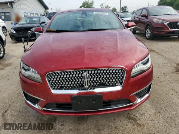 2017 Lincoln MKZ Reserve with VIN 3LN6L5F96HR618810, listed as a Copart auction lot 58857255 with 146,326 mi miles and Salvage title. Bid and sale history available at DreamBid. Image 5.
