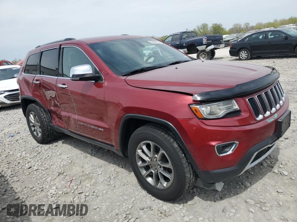 2014 Jeep Grand Cherokee Limited with VIN 1C4RJFBG1EC480962, listed as a Copart auction lot 53069195 with 198,937 mi miles and Salvage Title. Bid and sale history available at DreamBid. Image 4.