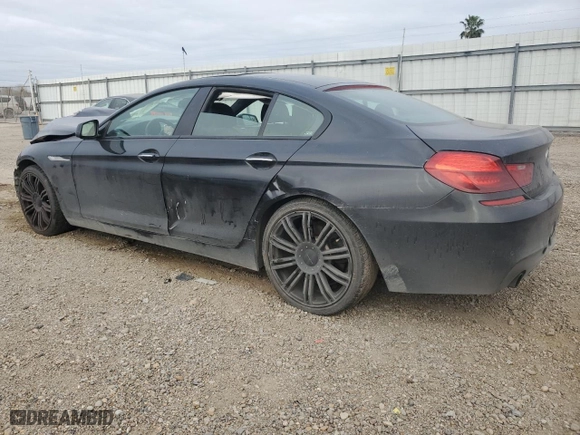 2015 BMW 6 Series 640i xDrive with VIN WBA6B8C58FD453291, listed as a Copart auction lot 45531765 with 93,666 mi miles and Salvage Title. Bid and sale history available at carsss.com. Image 2.