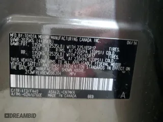 2014 Toyota RAV4 XLE with VIN 2T3WFREV8EW096304, listed as a Copart auction lot 47718065 with 0 mi miles and Salvage Title. Bid and sale history available at carsss.com. Image 14.