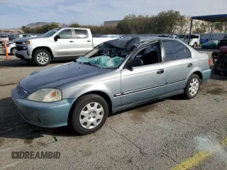 1999 Honda Civic LX z VIN 2HGEJ667XXH557273, wystawiony jako Copart lot #46949355 z przebiegiem 165 096 mil mil oraz Szkoda całkowita • Salvage title. Historia ofert i sprzedaży dostępna na DreamBid. Obrazek 1.