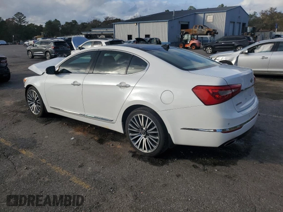 2014 Kia Cadenza Premium with VIN KNALN4D76E5135293, listed as a Copart auction lot 84682504 with 133,267 mi miles and Non Repairable. Bid and sale history available at carsss.com. Image 2.