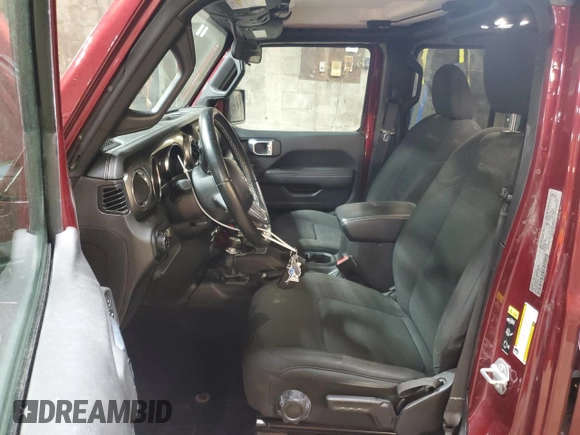 2021 Jeep Wrangler Unlimited Sahara z VIN 1C4HJXEGXMW758252, wystawiony jako Copart lot #50489015 z przebiegiem 38 388 mil mil oraz Szkoda całkowita • Salvage title. Historia ofert i sprzedaży dostępna na DreamBid. Obrazek 7.