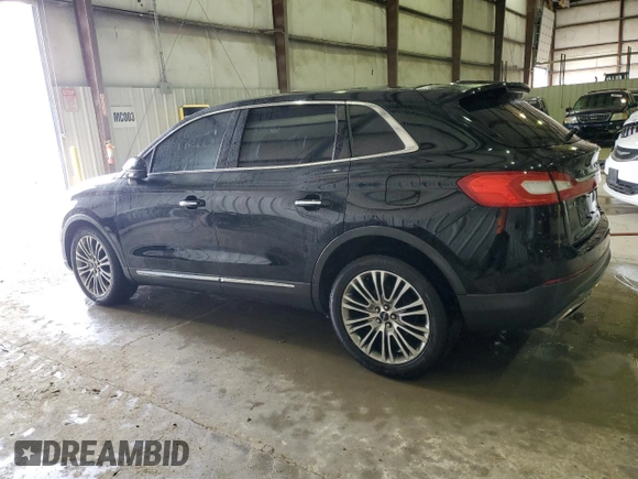 2016 Lincoln MKX Reserve with VIN 2LMTJ8LR1GBL68215, listed as a Copart auction lot 47885315 with 118,516 mi miles and Salvage Title. Bid and sale history available at DreamBid. Image 2.