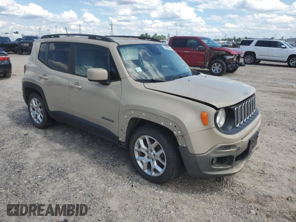 2015 Jeep Renegade Latitude with VIN ZACCJABT0FPB53850, listed as a Copart auction lot 56429575 with 135,241 mi miles and Clean Title. Bid and sale history available at DreamBid. Image 4.