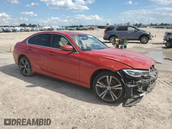 2022 BMW 3 Series 330i with VIN 3MW5R1J06N8C33956, listed as a Copart auction lot 56572065 with 60,867 mi miles and Salvage title. Bid and sale history available at DreamBid. Image 4.
