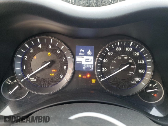 2013 Infiniti M37 with VIN JN1BY1AP0DM512605, listed as a Copart auction lot 48675735 with 129,598 mi miles and Salvage Title. Bid and sale history available at carsss.com. Image 9.