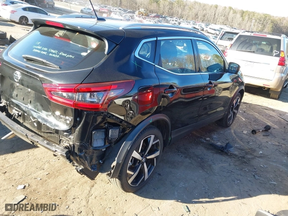 2022 Nissan Rogue Sport SL with VIN JN1BJ1CWXNW497478, listed as a IAAI auction lot 41308351 with 14,267 mi miles. Bid and sale history available at carsss.com. Image 4.