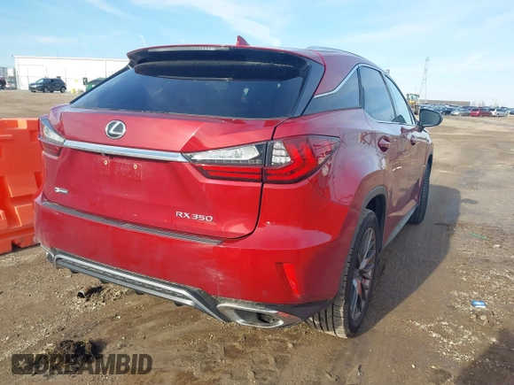 2016 Lexus RX 350 with VIN 2T2BZMCA5GC018063, listed as a IAAI auction lot 41850189 with 122,120 mi miles and . Bid and sale history available at DreamBid. Image 4.