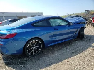 2019 BMW 8 Series M850i xDrive with VIN WBABC4C58KBU96586, listed as a Copart auction lot 55879625 with Not provided miles and Salvage title. Bid and sale history available at DreamBid. Image 13.