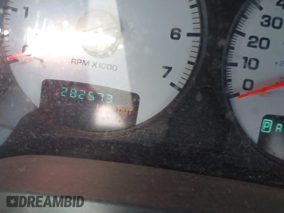 2002 Dodge 1500 with VIN 3D7HA18N82G158726, listed as a IAAI auction lot 41504742 with 282,573 mi miles and . Bid and sale history available at DreamBid. Image 7.