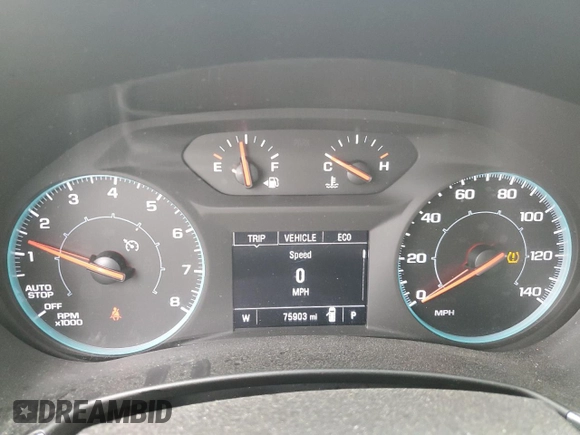 2024 Chevrolet Equinox LS with VIN 3GNAXHEG8RL216769, listed as a Copart auction lot 50517505 with 75,903 mi miles and Salvage Title. Bid and sale history available at DreamBid. Image 9.