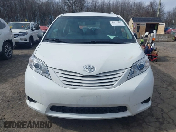 2017 Toyota Sienna L with VIN 5TDZZ3DC7HS776329, listed as a IAAI auction lot 41743217 with 141,181 mi miles and . Bid and sale history available at DreamBid. Image 12.