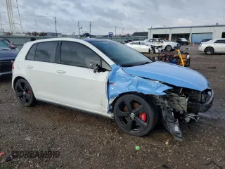 2017 Volkswagen Golf GTI S with VIN 3VW447AU7HM047418, listed as a Copart auction lot 49688035 with 158,034 mi miles and Salvage Title. Bid and sale history available at carsss.com. Image 4.