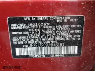2018 Subaru Forester Limited with VIN JF2SJARC9JH443163, listed as a Copart auction lot 88891815 with 42,825 mi miles and Salvage Title. Bid and sale history available at carsss.com. Image 15.
