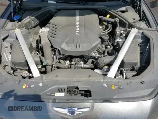 2023 Genesis G70 3.3T with VIN KMTG54TE2PU124550, listed as a Copart auction lot 64557135 with 30,812 mi miles and Salvage title. Bid and sale history available at DreamBid. Image 15.