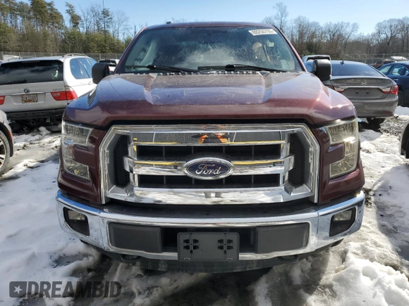 2015 Ford F-150 XLT with VIN 1FTEX1EP8FKE55723, listed as a Copart auction lot 88250755 with 126,052 mi miles and Salvage Title. Bid and sale history available at carsss.com. Image 5.