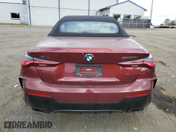 2022 BMW 4 Series M440i xDrive with VIN WBA63AT09NCL01453, listed as a Copart auction lot 72575524 with 30,646 mi miles and Salvage title. Bid and sale history available at DreamBid. Image 6.