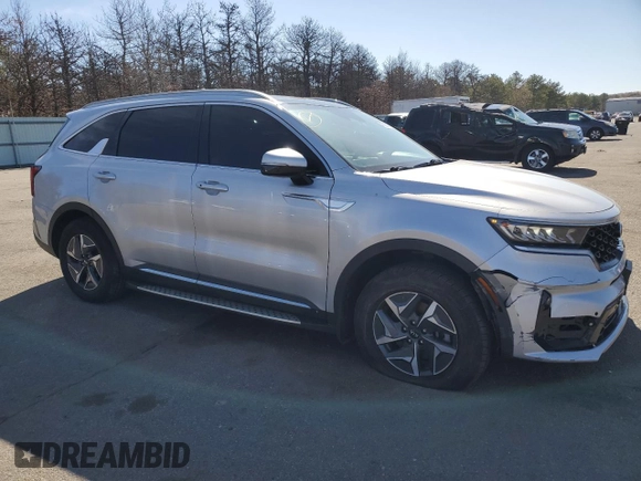 2021 Kia Sorento EX with VIN KNDRH4LG0M5033315, listed as a Copart auction lot 47293725 with 50,214 mi miles and Salvage title. Bid and sale history available at DreamBid. Image 4.