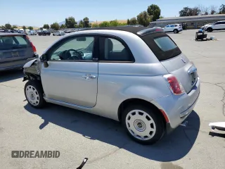 2012 FIAT 500 Pop with VIN 3C3CFFDR0CT366754, listed as a Copart auction lot 63065355 with 38,222 mi miles and Salvage title. Bid and sale history available at DreamBid. Image 2.