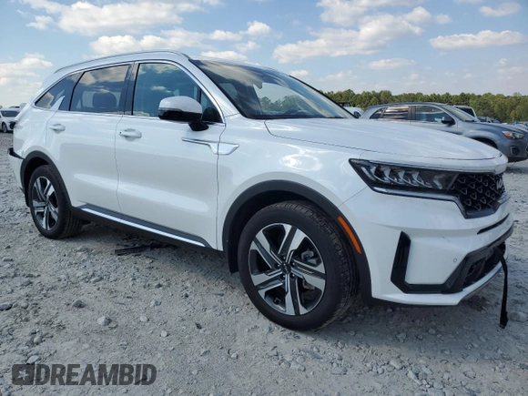 2023 Kia Sorento Hybrid EX with VIN KNDRHDLG9P5159421, listed as a Copart auction lot 75330694 with 42,158 mi miles and Salvage Title. Bid and sale history available at carsss.com. Image 4.